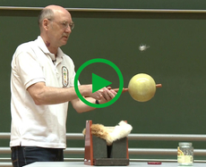 Schwefelkugel-Experiment durchgeführt von Dipl.-Lehrer Andreas Knopf